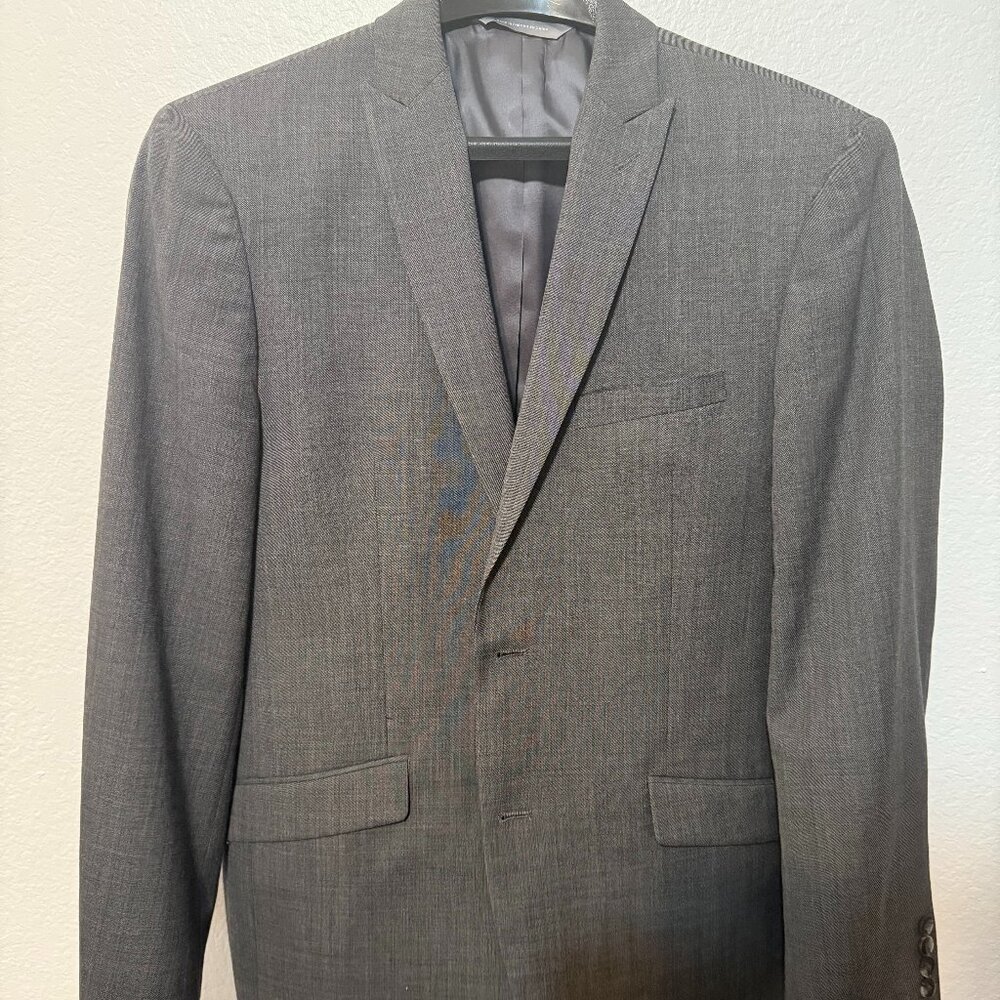 Jos. A. Bank Signature Collection Gray Wool-Silk Blazer – Size 42R
